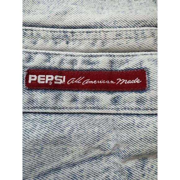 Vintage 80s Pepsi University Acid Wash Jeans USA Made Denim Straight Leg 27*28 - Picture 2 of 13